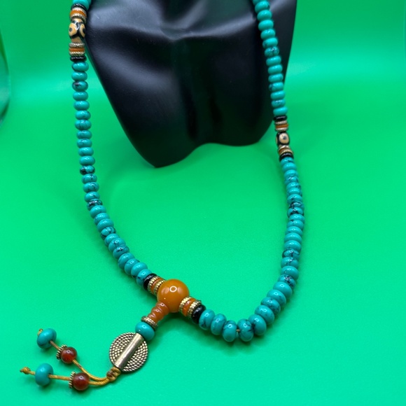 Jewelry - Old Tibet Buddhist Turquoise Necklace